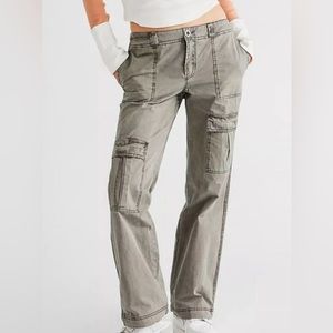 Free People Cargo Pants size 2 Olive Green